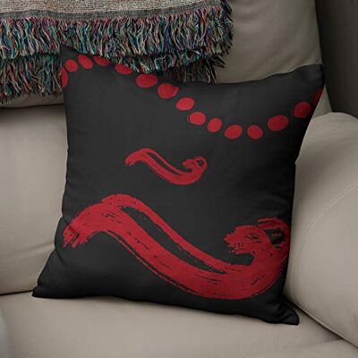 Bonamaison Le Jardin du Lin Kissen Zierkissenbezug Kissenbezug, Rot schwarz Dekoration, Weich Bequem, Für Zuhause Autos Büro Sofa Wohnzimmer Couch Schlafzimmer Dekor, 43x43 Cm Hergestellt in der Türkei Bonamaison Le Jardin du Lin Kissen Zierkissenbezug Kissenbezug, Rot schwarz Dekoration, Weich Bequem, Für Zuhause Autos Büro Sofa Wohnzimmer Couch Schlafzimmer Dekor, 43x43 Cm Hergestellt in der Türkei
