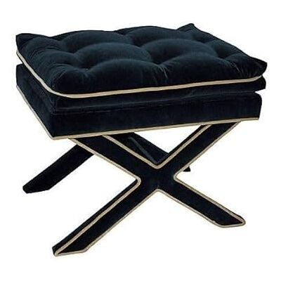 Atelier Del Sofa Stylish Black Pouffe, 40 x 60 cm 100% MDF Frame, Soft Babyface Fabric Perfect for Modern Living Rooms & Cozy Spaces, Versatile & Chic Design Atelier Del Sofa Stylish Black Pouffe, 40 x 60 cm 100% MDF Frame, Soft Babyface Fabric Perfect for Modern Living Rooms & Cozy Spaces, Versatile & Chic Design