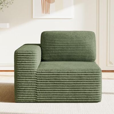 Vesgantti Modulare Wohnlandschaft Ecksofa, Cord Sofa mit Federkern, Kühlgel-Schicht & hochdichter Komfortpolsterung, extra tiefer Sitzfläche, Polstersofa für Wohnzimmer, ohne Montage (linkes Modul) Vesgantti Modulare Wohnlandschaft Ecksofa, Cord Sofa mit Federkern, Kühlgel-Schicht & hochdichter Komfortpolsterung, extra tiefer Sitzfläche, Polstersofa für Wohnzimmer, ohne Montage (linkes Modul)