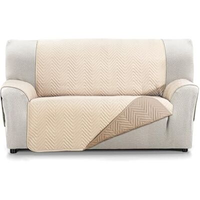 Martina Home Milano 2-Sitzer-Sofabezug – Beige/Leder Martina Home Milano 2-Sitzer-Sofabezug – Beige/Leder