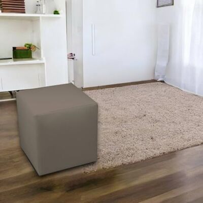 Talamo Italia Pouf Acerbo, Mehrzwecksessel, Sitzsack, Hockerhocker, Made in Italy, 40x40 h42 cm, Taube Talamo Italia Pouf Acerbo, Mehrzwecksessel, Sitzsack, Hockerhocker, Made in Italy, 40x40 h42 cm, Taube