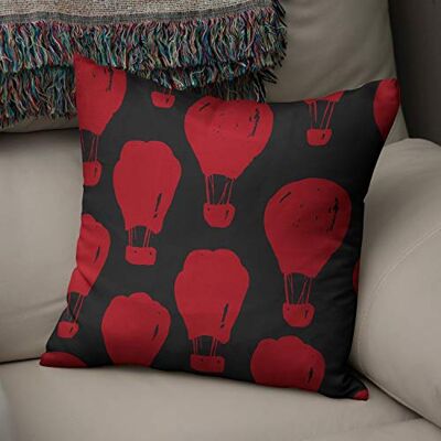 Bonamaison Le Jardin du Lin Kissen Zierkissenbezug Kissenbezug, Rot schwarz Dekoration, Weich Bequem, Für Zuhause Autos Büro Sofa Wohnzimmer Couch Schlafzimmer Dekor, 43x43 Cm Hergestellt in der Türkei Bonamaison Le Jardin du Lin Kissen Zierkissenbezug Kissenbezug, Rot schwarz Dekoration, Weich Bequem, Für Zuhause Autos Büro Sofa Wohnzimmer Couch Schlafzimmer Dekor, 43x43 Cm Hergestellt in der Türkei