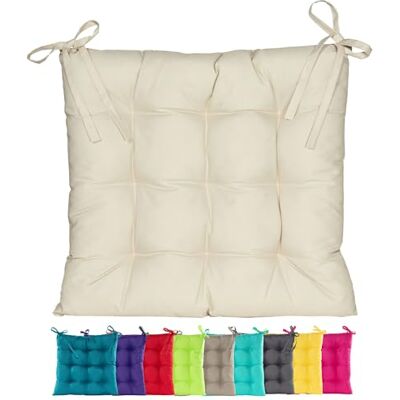 JACK Outdoor Stuhlkissen 38x38cm Lounge Kissen Auflage Wasserfest Sitzkissen Garten Lotus Effekt, Farbe:Sand JACK Outdoor Stuhlkissen 38x38cm Lounge Kissen Auflage Wasserfest Sitzkissen Garten Lotus Effekt, Farbe:Sand
