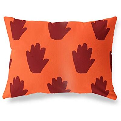 Bonamaison Le Jardin du Lin Kissenbezug Zierkissenbezug Orange-Bordeaux Kissenbezug, Für Bett, Auto, Sofa, Haus, Wohnzimmer, Schlafzimmer, Dekoration, 45x60 Cm Entworfen und hergestellt in der Türkei Bonamaison Le Jardin du Lin Kissenbezug Zierkissenbezug Orange-Bordeaux Kissenbezug, Für Bett, Auto, Sofa, Haus, Wohnzimmer, Schlafzimmer, Dekoration, 45x60 Cm Entworfen und hergestellt in der Türkei