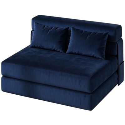 GarveeHome Klappbares Schlafsofa, 2-in-1-Schlafsessel mit Kissen, tragbare Liege für Wohn- und Schlafzimmer, ausziehbarer Zweisitzer zum Bett (182 x 71 x 15 cm) GarveeHome Klappbares Schlafsofa, 2-in-1-Schlafsessel mit Kissen, tragbare Liege für Wohn- und Schlafzimmer, ausziehbarer Zweisitzer zum Bett (182 x 71 x 15 cm)
