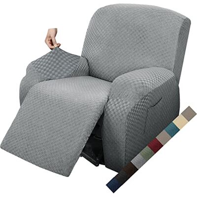 MAXIJIN Bezug für 1-Sitzer-Liegesofa, Stretch-Sofaschutz, Schonbezüge, Sesselbezug (Hellgrau) MAXIJIN Bezug für 1-Sitzer-Liegesofa, Stretch-Sofaschutz, Schonbezüge, Sesselbezug (Hellgrau)
