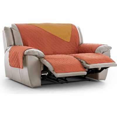 ECOMMERC3 Relax-Sesselbezug, 2 x 2, gepolstert und wendbar, Bezug für Relax-Sessel, verstellbar, extra Komfort und Elegantes Design, Rostrot (Teja) ECOMMERC3 Relax-Sesselbezug, 2 x 2, gepolstert und wendbar, Bezug für Relax-Sessel, verstellbar, extra Komfort und Elegantes Design, Rostrot (Teja)