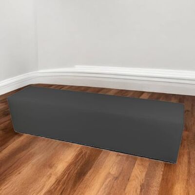 Talamo Italia Pouf Abra, Mehrzwecksessel, Sitzsack, Hockerhocker, Made in Italy, 180x40 h42 cm, Grau Talamo Italia Pouf Abra, Mehrzwecksessel, Sitzsack, Hockerhocker, Made in Italy, 180x40 h42 cm, Grau