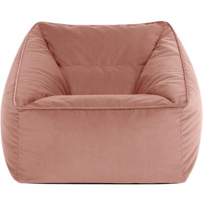 Icon Natalia Samt Sitzsack Sessel mit Füllung, Rosa In Deutschland Hergestellt, Sitzsack Erwachsene, Flauschiger Samtstoff, Bequemer Sessel für Wohnzimmer und Schlafzimmer Icon Natalia Samt Sitzsack Sessel mit Füllung, Rosa In Deutschland Hergestellt, Sitzsack Erwachsene, Flauschiger Samtstoff, Bequemer Sessel für Wohnzimmer und Schlafzimmer