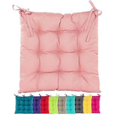 JACK Outdoor Stuhlkissen 38x38cm Lounge Kissen Auflage Wasserfest Sitzkissen Garten Lotus Effekt, Farbe:Altrosa JACK Outdoor Stuhlkissen 38x38cm Lounge Kissen Auflage Wasserfest Sitzkissen Garten Lotus Effekt, Farbe:Altrosa