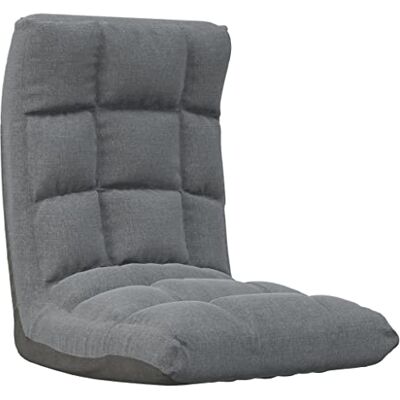 vidaXL Bodenstuhl Faltbar Schlafsessel Relaxsessel Sofastuhl Bodenkissen Bodensessel Bodensofa Relaxliege Liege Sessel Bodenliege Hellgrau Stoff vidaXL Bodenstuhl Faltbar Schlafsessel Relaxsessel Sofastuhl Bodenkissen Bodensessel Bodensofa Relaxliege Liege Sessel Bodenliege Hellgrau Stoff