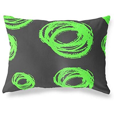 Bonamaison Le Jardin du Lin Kissen Zierkissenbezug Neon Grün-Rauch Kissenbezug, Weich Bequem, Für Zuhause Autos Büro Sofa Wohnzimmer Couch Schlafzimmer Dekor, 35x50 Cm Entworfen und hergestellt in der Türkei Bonamaison Le Jardin du Lin Kissen Zierkissenbezug Neon Grün-Rauch Kissenbezug, Weich Bequem, Für Zuhause Autos Büro Sofa Wohnzimmer Couch Schlafzimmer Dekor, 35x50 Cm Entworfen und hergestellt in der Türkei