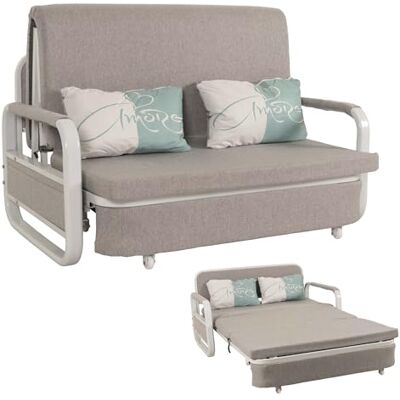 Mendler Schlafsofa HWC-M83 130x185cm Stoff/Textil hellgrau Schlafcouch, Couch, Sofa, Schlaffunktion, Bettkasten, Liegefläche Mendler Schlafsofa HWC-M83 130x185cm Stoff/Textil hellgrau Schlafcouch, Couch, Sofa, Schlaffunktion, Bettkasten, Liegefläche