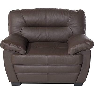Mivano Ledersessel Royale / Zeitloser, bequemer Sessel mit hoher Rückenlehne / 110 x 86 x 90 / Lederimitat, Braun Mivano Ledersessel Royale / Zeitloser, bequemer Sessel mit hoher Rückenlehne / 110 x 86 x 90 / Lederimitat, Braun