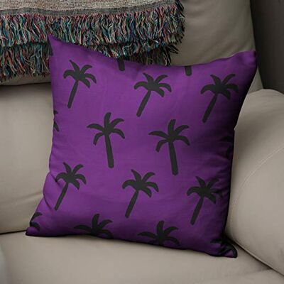 Bonamaison Le Jardin du Lin Kissen Zierkissenbezug Kissenbezug, Lila & Schwarz Dekoration, Für Zuhause Autos Büro Sofa Wohnzimmer Couch Schlafzimmer Dekor, 50x50 Cm Entworfen und hergestellt in der Türkei Bonamaison Le Jardin du Lin Kissen Zierkissenbezug Kissenbezug, Lila & Schwarz Dekoration, Für Zuhause Autos Büro Sofa Wohnzimmer Couch Schlafzimmer Dekor, 50x50 Cm Entworfen und hergestellt in der Türkei