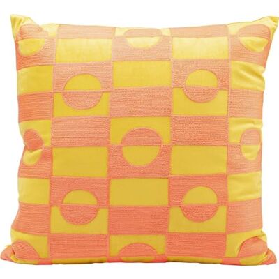 Kare Phase, Orange, Mehrfarbig, 45x45 cm, Abnehmbarer Bezug mit Reißverschluss, Dekokissen inklusive Füllung, Zierkissen, Sofakissen Kare Phase, Orange, Mehrfarbig, 45x45 cm, Abnehmbarer Bezug mit Reißverschluss, Dekokissen inklusive Füllung, Zierkissen, Sofakissen
