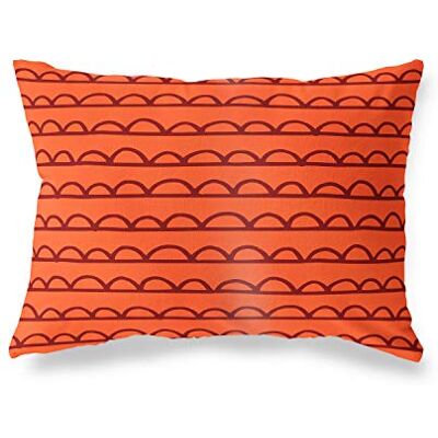 Bonamaison Le Jardin du Lin Kissenbezug Zierkissenbezug Orange-Bordeaux Kissenbezug, Für Bett, Auto, Sofa, Haus, Wohnzimmer, Schlafzimmer, Dekoration, 45x60 Cm Entworfen und hergestellt in der Türkei Bonamaison Le Jardin du Lin Kissenbezug Zierkissenbezug Orange-Bordeaux Kissenbezug, Für Bett, Auto, Sofa, Haus, Wohnzimmer, Schlafzimmer, Dekoration, 45x60 Cm Entworfen und hergestellt in der Türkei