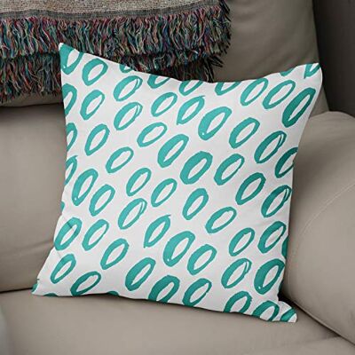 Bonamaison Le Jardin du Lin Kissen Zierkissenbezug Kissenbezug, Türkis & Weiß Dekoration, Weich Bequem, Für Zuhause Autos Büro Sofa Wohnzimmer Couch Schlafzimmer Dekor, 43x43 Cm Hergestellt in der Türkei Bonamaison Le Jardin du Lin Kissen Zierkissenbezug Kissenbezug, Türkis & Weiß Dekoration, Weich Bequem, Für Zuhause Autos Büro Sofa Wohnzimmer Couch Schlafzimmer Dekor, 43x43 Cm Hergestellt in der Türkei