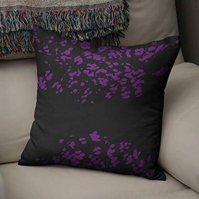 Bonamaison Le Jardin du Lin Kissen Zierkissenbezug Kissenbezug, Lila & Schwarz Dekoration, Für Zuhause Autos Büro Sofa Wohnzimmer Couch Schlafzimmer Dekor, 50x50 Cm Entworfen und hergestellt in der Türkei Bonamaison Le Jardin du Lin Kissen Zierkissenbezug Kissenbezug, Lila & Schwarz Dekoration, Für Zuhause Autos Büro Sofa Wohnzimmer Couch Schlafzimmer Dekor, 50x50 Cm Entworfen und hergestellt in der Türkei