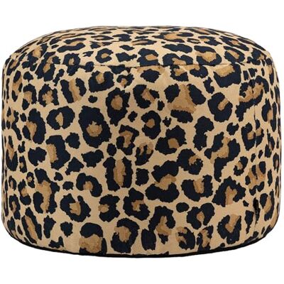 Icon Milano Leopard Hocker, Webstoff, Sitzsack Stuhl, Sitzpuff, Pouf Hocker mit Füllung, Fußhocker für das Wohnzimmer, Deko Wohnzimmer, Garten Icon Milano Leopard Hocker, Webstoff, Sitzsack Stuhl, Sitzpuff, Pouf Hocker mit Füllung, Fußhocker für das Wohnzimmer, Deko Wohnzimmer, Garten