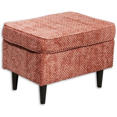 Stella Trading OSKAR Fußhocker gepolstert, Coral Vintage Polsterhocker für Sessel, Couch und Sofa 63 x 43 x 42 cm (B/H/T) Stella Trading OSKAR Fußhocker gepolstert, Coral Vintage Polsterhocker für Sessel, Couch und Sofa 63 x 43 x 42 cm (B/H/T)