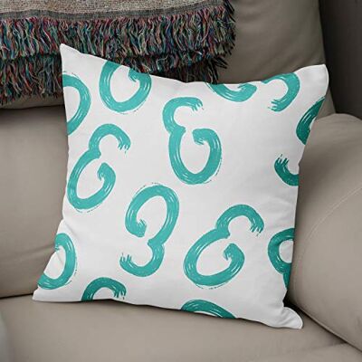 Bonamaison Le Jardin du Lin Kissen Zierkissenbezug Kissenbezug, Türkis & Weiß Dekoration, Weich Bequem, Für Zuhause Autos Büro Sofa Wohnzimmer Couch Schlafzimmer Dekor, 43x43 Cm Hergestellt in der Türkei Bonamaison Le Jardin du Lin Kissen Zierkissenbezug Kissenbezug, Türkis & Weiß Dekoration, Weich Bequem, Für Zuhause Autos Büro Sofa Wohnzimmer Couch Schlafzimmer Dekor, 43x43 Cm Hergestellt in der Türkei
