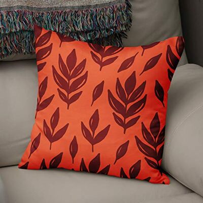Bonamaison Le Jardin du Lin Kissen Zierkissenbezug Kissenbezug, Orange & Bordeaux Dekoration, Für Zuhause Autos Büro Sofa Wohnzimmer Couch Schlafzimmer Dekor, 50x50 Cm Entworfen und hergestellt in der Türkei Bonamaison Le Jardin du Lin Kissen Zierkissenbezug Kissenbezug, Orange & Bordeaux Dekoration, Für Zuhause Autos Büro Sofa Wohnzimmer Couch Schlafzimmer Dekor, 50x50 Cm Entworfen und hergestellt in der Türkei