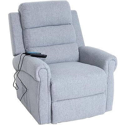 Mendler Fernsehsessel HWC-K63 Stoff/Textil hellgrau Relaxsessel, Sessel, Liegefunktion, Aufstehhilfe, Massage, Heizfunktion Mendler Fernsehsessel HWC-K63 Stoff/Textil hellgrau Relaxsessel, Sessel, Liegefunktion, Aufstehhilfe, Massage, Heizfunktion
