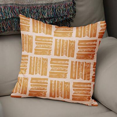 Bonamaison Le Jardin du Lin Kissen Zierkissenbezug Kissenbezug, Orange & Off White Dekoration, Weich Bequem, Für Zuhause Autos Büro Sofa Wohnzimmer Couch Schlafzimmer Dekor, 43x43 Cm Hergestellt in der Türkei Bonamaison Le Jardin du Lin Kissen Zierkissenbezug Kissenbezug, Orange & Off White Dekoration, Weich Bequem, Für Zuhause Autos Büro Sofa Wohnzimmer Couch Schlafzimmer Dekor, 43x43 Cm Hergestellt in der Türkei