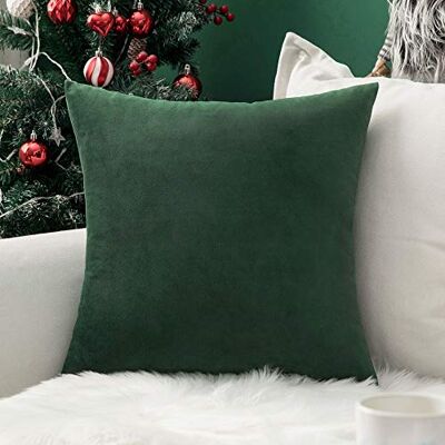 MIULEE Kissenbezug 60x60 cm samtkissen couchkissen Dunkelgrün Kissenhülle Dekorative Dekokissen Sofakissen Wurfkissenbezug mit Verstecktem Reißverschluss Sofa Schlafzimmer MIULEE Kissenbezug 60x60 cm samtkissen couchkissen Dunkelgrün Kissenhülle Dekorative Dekokissen Sofakissen Wurfkissenbezug mit Verstecktem Reißverschluss Sofa Schlafzimmer