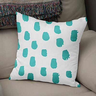 Bonamaison Le Jardin du Lin Kissen Zierkissenbezug Kissenbezug, Türkis & Weiß Dekoration, Weich Bequem, Für Zuhause Autos Büro Sofa Wohnzimmer Couch Schlafzimmer Dekor, 43x43 Cm Hergestellt in der Türkei Bonamaison Le Jardin du Lin Kissen Zierkissenbezug Kissenbezug, Türkis & Weiß Dekoration, Weich Bequem, Für Zuhause Autos Büro Sofa Wohnzimmer Couch Schlafzimmer Dekor, 43x43 Cm Hergestellt in der Türkei