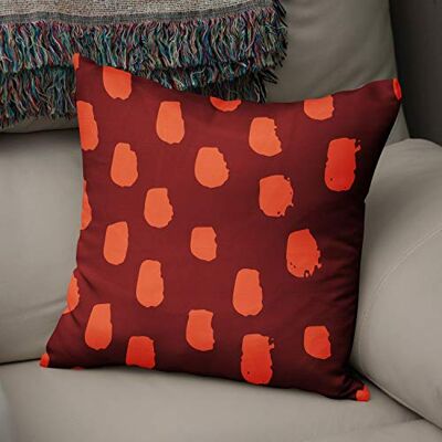 Bonamaison Le Jardin du Lin Kissen Zierkissenbezug Kissenbezug, Orange & Bordeaux Dekoration, Weich Bequem, Für Zuhause Autos Büro Sofa Wohnzimmer Couch Schlafzimmer Dekor, 43x43 Cm Hergestellt in der Türkei Bonamaison Le Jardin du Lin Kissen Zierkissenbezug Kissenbezug, Orange & Bordeaux Dekoration, Weich Bequem, Für Zuhause Autos Büro Sofa Wohnzimmer Couch Schlafzimmer Dekor, 43x43 Cm Hergestellt in der Türkei