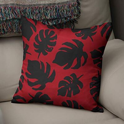 Bonamaison Le Jardin du Lin Kissen Zierkissenbezug Kissenbezug, Rot schwarz Dekoration, Für Zuhause Autos Büro Sofa Wohnzimmer Couch Schlafzimmer Dekor, 50x50 Cm Entworfen und hergestellt in der Türkei Bonamaison Le Jardin du Lin Kissen Zierkissenbezug Kissenbezug, Rot schwarz Dekoration, Für Zuhause Autos Büro Sofa Wohnzimmer Couch Schlafzimmer Dekor, 50x50 Cm Entworfen und hergestellt in der Türkei