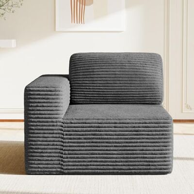 Vesgantti Modulare Wohnlandschaft Ecksofa, Cord Sofa mit Federkern, Kühlgel-Schicht & hochdichter Komfortpolsterung, extra tiefer Sitzfläche, Polstersofa für Wohnzimmer, ohne Montage (linkes Modul) Vesgantti Modulare Wohnlandschaft Ecksofa, Cord Sofa mit Federkern, Kühlgel-Schicht & hochdichter Komfortpolsterung, extra tiefer Sitzfläche, Polstersofa für Wohnzimmer, ohne Montage (linkes Modul)
