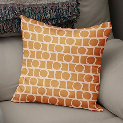 Bonamaison Le Jardin du Lin Kissen Zierkissenbezug Kissenbezug, Orange & Off White Dekoration, Für Zuhause Autos Büro Sofa Wohnzimmer Couch Schlafzimmer Dekor, 50x50 Cm Entworfen und hergestellt in der Türkei Bonamaison Le Jardin du Lin Kissen Zierkissenbezug Kissenbezug, Orange & Off White Dekoration, Für Zuhause Autos Büro Sofa Wohnzimmer Couch Schlafzimmer Dekor, 50x50 Cm Entworfen und hergestellt in der Türkei