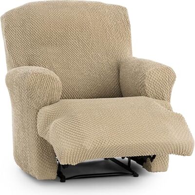ECOMMERC3 Sofaüberwurf für 1-Sitzer, universell und vielseitig – Sofabezug in Beige, einfach anzubringen, für Rückenlehne, Sitzfläche und Armlehnen ECOMMERC3 Sofaüberwurf für 1-Sitzer, universell und vielseitig – Sofabezug in Beige, einfach anzubringen, für Rückenlehne, Sitzfläche und Armlehnen