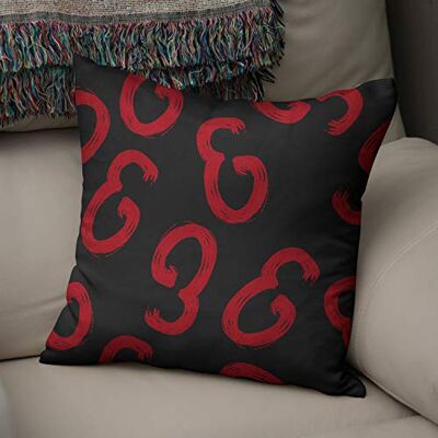 Bonamaison Le Jardin du Lin Kissen Zierkissenbezug Kissenbezug, Rot schwarz Dekoration, Weich Bequem, Für Zuhause Autos Büro Sofa Wohnzimmer Couch Schlafzimmer Dekor, 43x43 Cm Hergestellt in der Türkei Bonamaison Le Jardin du Lin Kissen Zierkissenbezug Kissenbezug, Rot schwarz Dekoration, Weich Bequem, Für Zuhause Autos Büro Sofa Wohnzimmer Couch Schlafzimmer Dekor, 43x43 Cm Hergestellt in der Türkei