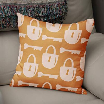 Bonamaison Le Jardin du Lin Kissen Zierkissenbezug Kissenbezug, Orange & Off White Dekoration, Weich Bequem, Für Zuhause Autos Büro Sofa Wohnzimmer Couch Schlafzimmer Dekor, 43x43 Cm Hergestellt in der Türkei Bonamaison Le Jardin du Lin Kissen Zierkissenbezug Kissenbezug, Orange & Off White Dekoration, Weich Bequem, Für Zuhause Autos Büro Sofa Wohnzimmer Couch Schlafzimmer Dekor, 43x43 Cm Hergestellt in der Türkei