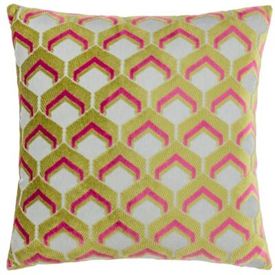 Paoletti Ledbury Samt Jacquard Kissenbezug - Mehrfarbig - 45 Cm x 45 Cm Paoletti Ledbury Samt Jacquard Kissenbezug - Mehrfarbig - 45 Cm x 45 Cm