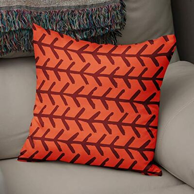 Bonamaison Le Jardin du Lin Kissen Zierkissenbezug Kissenbezug, Orange & Bordeaux Dekoration, Für Zuhause Autos Büro Sofa Wohnzimmer Couch Schlafzimmer Dekor, 50x50 Cm Entworfen und hergestellt in der Türkei Bonamaison Le Jardin du Lin Kissen Zierkissenbezug Kissenbezug, Orange & Bordeaux Dekoration, Für Zuhause Autos Büro Sofa Wohnzimmer Couch Schlafzimmer Dekor, 50x50 Cm Entworfen und hergestellt in der Türkei