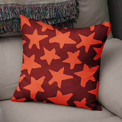 Bonamaison Le Jardin du Lin Kissen Zierkissenbezug Kissenbezug, Orange & Bordeaux Dekoration, Für Zuhause Autos Büro Sofa Wohnzimmer Couch Schlafzimmer Dekor, 50x50 Cm Entworfen und hergestellt in der Türkei Bonamaison Le Jardin du Lin Kissen Zierkissenbezug Kissenbezug, Orange & Bordeaux Dekoration, Für Zuhause Autos Büro Sofa Wohnzimmer Couch Schlafzimmer Dekor, 50x50 Cm Entworfen und hergestellt in der Türkei