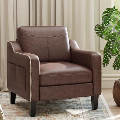 MALOL Sessel Wohnzimmer, Ohrensessel Wohnzimmer, Polstersessel Fernsehsessel mit Armlehnen Einzelsofa, Fernsehsessel Relaxsessel,Lesesessel für Wohnzimmer Büro Schlafzimmer, Schokoladenbraun MALOL Sessel Wohnzimmer, Ohrensessel Wohnzimmer, Polstersessel Fernsehsessel mit Armlehnen Einzelsofa, Fernsehsessel Relaxsessel,Lesesessel für Wohnzimmer Büro Schlafzimmer, Schokoladenbraun