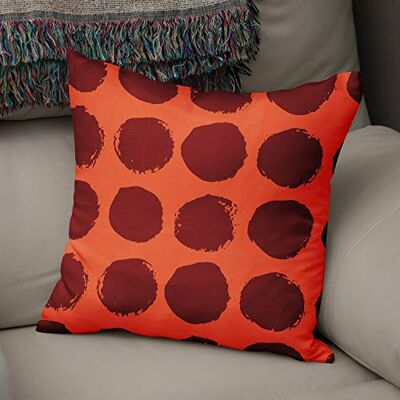 Bonamaison Le Jardin du Lin Kissen Zierkissenbezug Kissenbezug, Orange & Bordeaux Dekoration, Weich Bequem, Für Zuhause Autos Büro Sofa Wohnzimmer Couch Schlafzimmer Dekor, 43x43 Cm Hergestellt in der Türkei Bonamaison Le Jardin du Lin Kissen Zierkissenbezug Kissenbezug, Orange & Bordeaux Dekoration, Weich Bequem, Für Zuhause Autos Büro Sofa Wohnzimmer Couch Schlafzimmer Dekor, 43x43 Cm Hergestellt in der Türkei