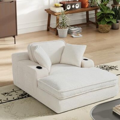 MALOL Boneless Couch Modernes Cord Bodensofa mit Schlaffunktion, Cloud Schlafsofa mit Chaiselongue, 3 Kissen, Bequeme Sofa Couch für Schlafzimmer & Wohnzimmer, Grau, 170cm * 133cm * 66cm, Beige MALOL Boneless Couch Modernes Cord Bodensofa mit Schlaffunktion, Cloud Schlafsofa mit Chaiselongue, 3 Kissen, Bequeme Sofa Couch für Schlafzimmer & Wohnzimmer, Grau, 170cm * 133cm * 66cm, Beige