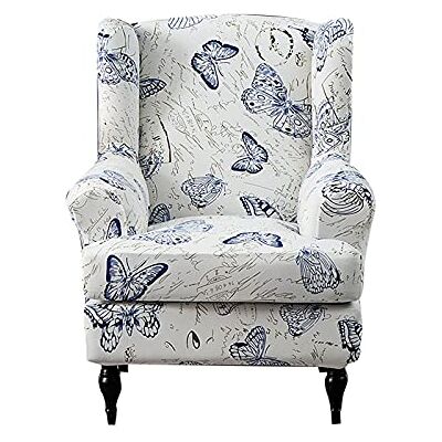 NILUOH Ohrensessel-Schonbezüge, 2 Stück, Stretch-Spandex, Flügelrückenstuhlbezüge, Sofa-Schonbezug, Bedruckt, Flügelrücken-Sessel-Schonbezüge, Möbelschutz, Couch, weich mit elastischer Unterseite, 16 NILUOH Ohrensessel-Schonbezüge, 2 Stück, Stretch-Spandex, Flügelrückenstuhlbezüge, Sofa-Schonbezug, Bedruckt, Flügelrücken-Sessel-Schonbezüge, Möbelschutz, Couch, weich mit elastischer Unterseite, 16
