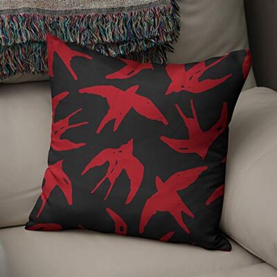 Bonamaison Le Jardin du Lin Kissen Zierkissenbezug Kissenbezug, Rot schwarz Dekoration, Für Zuhause Autos Büro Sofa Wohnzimmer Couch Schlafzimmer Dekor, 50x50 Cm Entworfen und hergestellt in der Türkei Bonamaison Le Jardin du Lin Kissen Zierkissenbezug Kissenbezug, Rot schwarz Dekoration, Für Zuhause Autos Büro Sofa Wohnzimmer Couch Schlafzimmer Dekor, 50x50 Cm Entworfen und hergestellt in der Türkei
