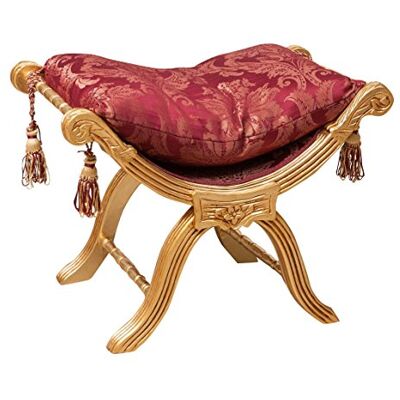 Biscottini Sitzsack Savonarola L46,5XPR74,5XH54,5 Damastrot – Sitzsack Sessel – Hocker – Schlumpf zum Sitzen – Puff im antiken Stil – Sessel – Sessel Biscottini Sitzsack Savonarola L46,5XPR74,5XH54,5 Damastrot – Sitzsack Sessel – Hocker – Schlumpf zum Sitzen – Puff im antiken Stil – Sessel – Sessel