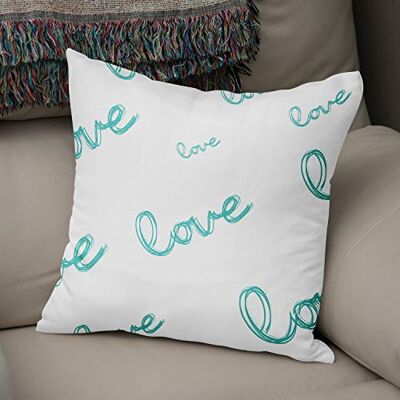 Bonamaison Le Jardin du Lin Kissen Zierkissenbezug Kissenbezug, Türkis & Weiß Dekoration, Weich Bequem, Für Zuhause Autos Büro Sofa Wohnzimmer Couch Schlafzimmer Dekor, 43x43 Cm Hergestellt in der Türkei Bonamaison Le Jardin du Lin Kissen Zierkissenbezug Kissenbezug, Türkis & Weiß Dekoration, Weich Bequem, Für Zuhause Autos Büro Sofa Wohnzimmer Couch Schlafzimmer Dekor, 43x43 Cm Hergestellt in der Türkei