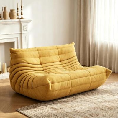 Mavdecll 2-Sitzer-Sitzsäcke für Erwachsene, übergroße Togo-Couch bequemes Liegesofa für den Boden, Zweisitzer-Sessel für den Kaminbereich im Wohnzimmer, Schlafzimmer und zum Gamen Mavdecll 2-Sitzer-Sitzsäcke für Erwachsene, übergroße Togo-Couch bequemes Liegesofa für den Boden, Zweisitzer-Sessel für den Kaminbereich im Wohnzimmer, Schlafzimmer und zum Gamen