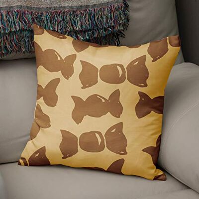 Bonamaison Le Jardin du Lin Kissen Zierkissenbezug Kissenbezug, Brauntöne Dekoration, Für Zuhause Autos Büro Sofa Wohnzimmer Couch Schlafzimmer Dekor, 50x50 Cm Entworfen und hergestellt in der Türkei Bonamaison Le Jardin du Lin Kissen Zierkissenbezug Kissenbezug, Brauntöne Dekoration, Für Zuhause Autos Büro Sofa Wohnzimmer Couch Schlafzimmer Dekor, 50x50 Cm Entworfen und hergestellt in der Türkei